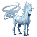 unicornio de montar elemento de aire