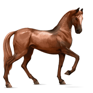 caballo de montar tennessee walker alazán