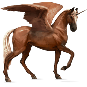 unicornio de montar alado pura raza española gris tordo