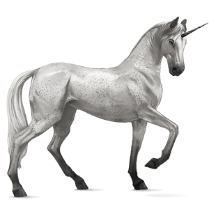 unicornio de montar tennessee walker gris claro