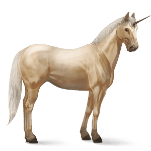 unicornio de montar peruano de paso gris claro