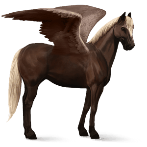 pegaso de montar tennessee walker alazán tostado crines lava