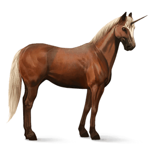 unicornio de montar pura raza española negro