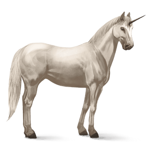 unicornio de montar pura raza española gris tordo