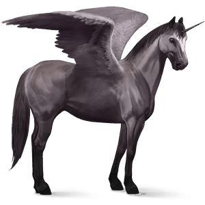 unicornio de montar alado lusitano alazán