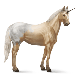 unicornio de montar apalosa blanket palomino