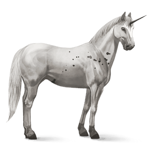 unicornio de montar alazán