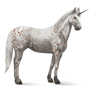 unicornio de montar kwpn gris tordo