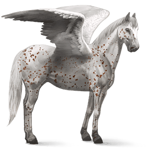 pegaso de montar Árabe alazán tostado