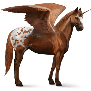 unicornio de montar alado morgan roano