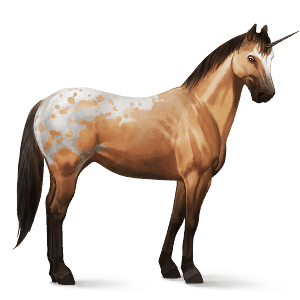 unicornio de montar gris claro