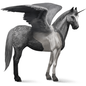 unicornio de montar alado finlandés alazán