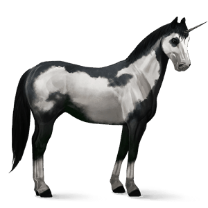 unicornio de montar gris claro