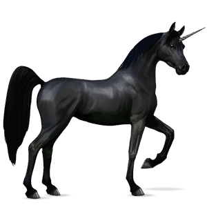 unicornio de montar gris tordo