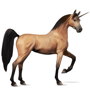 unicornio de montar pura raza española gris tordo