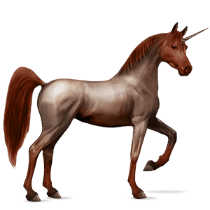 unicornio de montar cremello