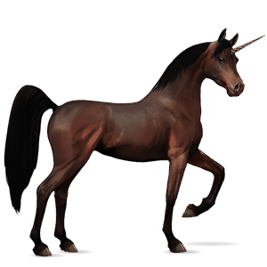 unicornio de montar shagya arabian gris claro