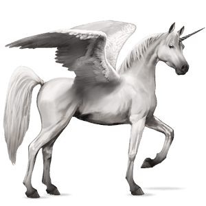 unicornio de montar alado donskaya alazán tostado