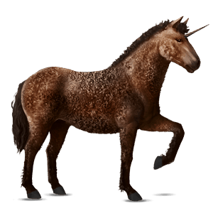 unicornio de montar caballo islandés gris claro