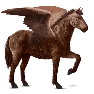 pegaso de montar rizado alazán tostado