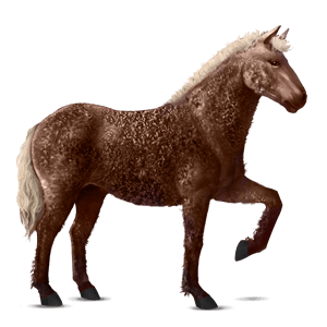caballo de montar mustang alazán