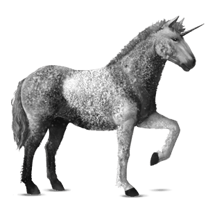 unicornio de montar alazán