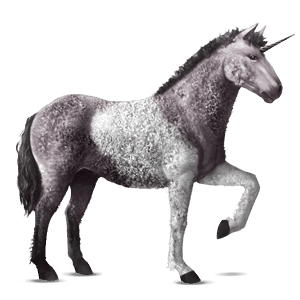 unicornio de montar alazán