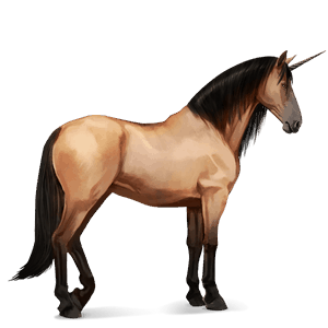 unicornio de montar azteca gris tordo