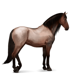 caballo de montar tennessee walker roano