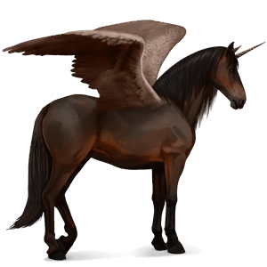 unicornio de montar alado criollo argentino pío tovero bayo 