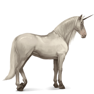 unicornio de montar pura raza española bayo cereza
