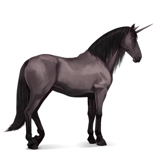 unicornio de montar lipizzan bayo cereza