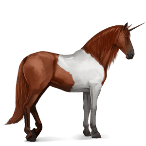 unicornio de montar bayo cereza