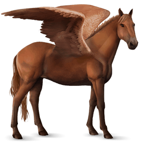pegaso de montar alazán