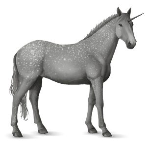 unicornio de montar knabstrupper gris tordo