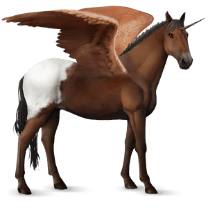 unicornio de montar alado kwpn roano