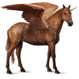 unicornio de montar alado pura raza española gris claro