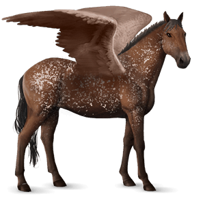 pegaso de montar cuarto de milla bayo tostado