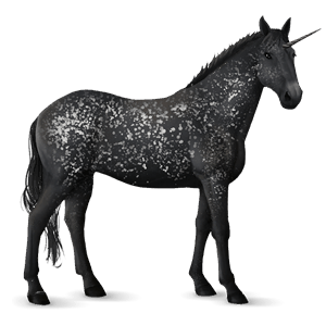 unicornio de montar akhal-teke isabelo