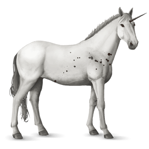 unicornio de montar alazán