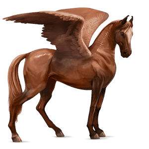 pegaso de montar marwary alazán