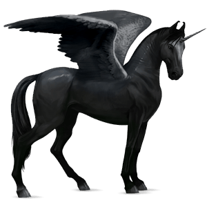 unicornio de montar alado tennessee walker bayo cereza