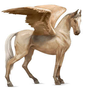 pegaso de montar tennessee walker cremello
