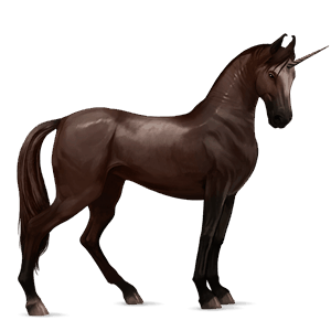 unicornio de montar marwary alazán tostado