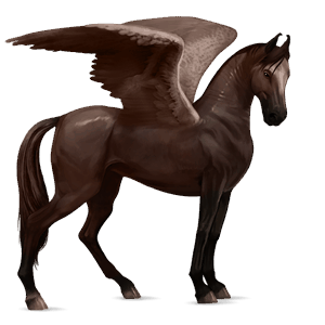 pegaso de montar cuarto de milla alazán tostado