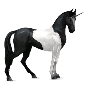 unicornio de montar apalosa appaloosa alazán moteado