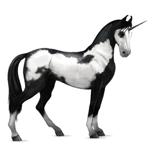 unicornio de montar alazán tostado