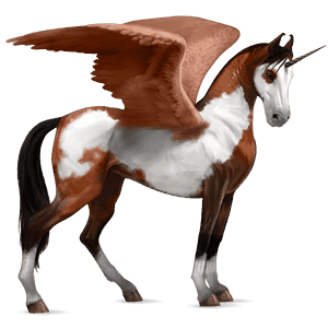 unicornio de montar alado pura raza española gris claro