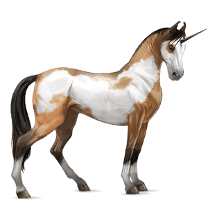 unicornio de montar knabstrupper leopardo alazán