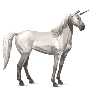 unicornio de montar bayo